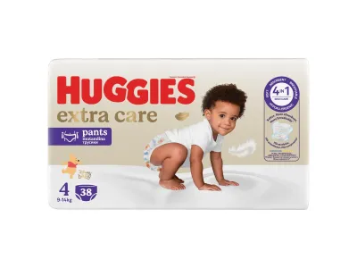  Couches-Culottes Taille 4 9-14kg Extra Care Pants HUGGIES le pack de 38 couches culottes