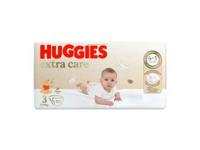  Couches Bébé Taille 3 6-10kg Disney Extra Care HUGGIES le pack de 50 couches