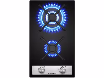 GASLAND Plaque De Cuisson Gaz Gh30bf 2 Feux, Plaque Gaz Verre Trempé, Noir 30 Cm