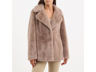 GUESS Blouson Filomena - doublure en imitation fourrure - taupe