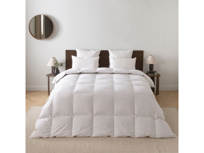    Couette tempérée - 70% duvet d'oie et de canard - extra gonflante - 280g/m²