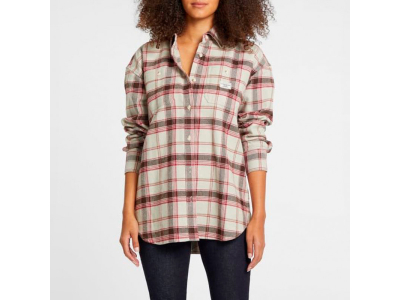 GUESS  Chemise - forme oversize - 100% coton - beige