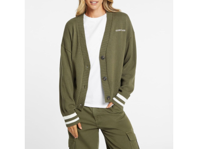 GUESS Cardigan - 100% coton - vert