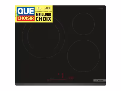 BOSCH Table induction PIJ631HB1E 3 foyers Noir