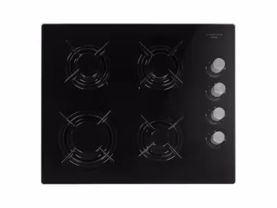 SIGNATURE Table de cuisson gaz STGV4N 4 foyers Noir