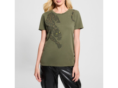 GUESS T-shirt - 100% coton - vert