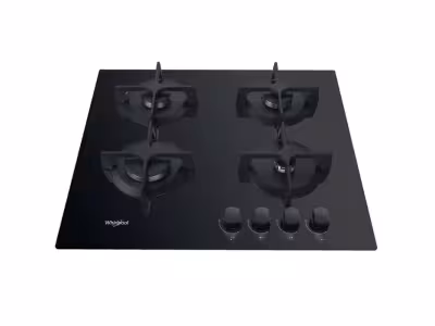 WHIRLPOOL Table de cuisson gaz GOB616NB 4 foyers