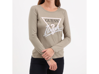 GUESS T-shirt Icon - 100% coton - vert