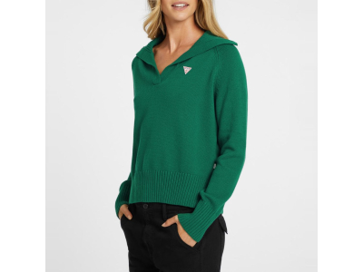GUESS Pull - 100% coton - vert