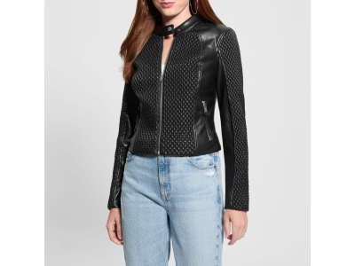 GUESS    Blouson Rivers Moto - noir