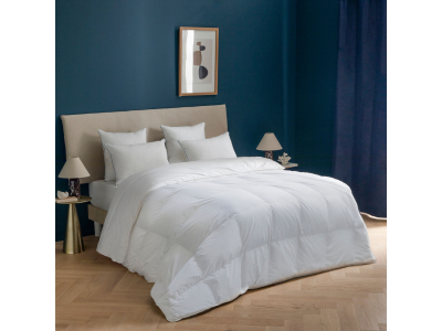 Couette chaude - 10% duvet de canard - 450g/m² - extra gonflante