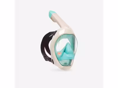 Masque snorkeling immersion Easybreath 900 - Beige et vert 24