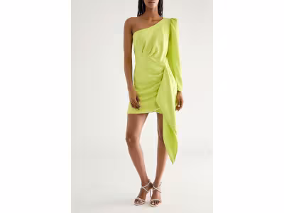 RINASCIMENTO Robe asymétrique - Vert citron