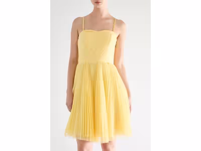 RINASCIMENTO Robe plissée - Jaune