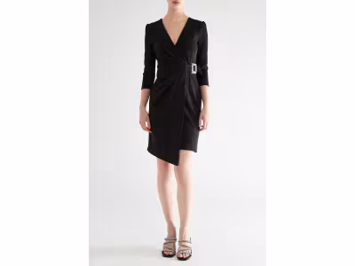 RINASCIMENTO Robe portefeuille - Noir