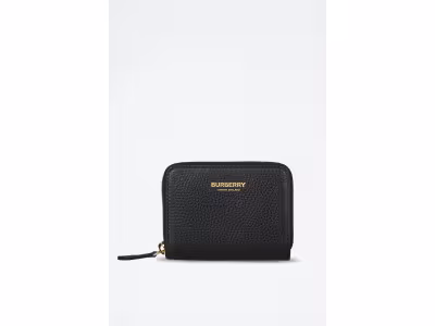 BURBERRY Porte-monnaie en cuir Zip Around Lgl - Noir