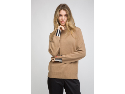 BURBERRY Pull en laine et cachemire Eyre Wc - Beige
