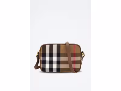BURBERRY Sac bandoulière en cuir Camera - Marron