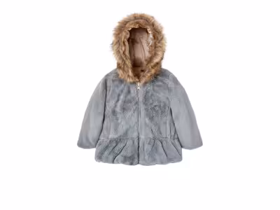 BOBOLI Parka réversible à capuche - Doré et gris