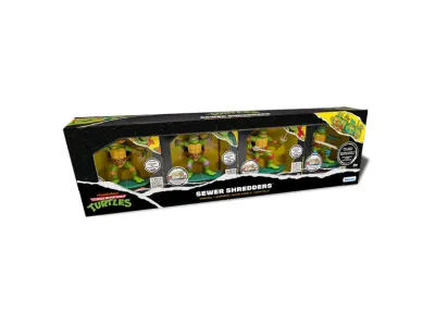 Pack 4 figurines Tortues Ninja Combattants des égouts