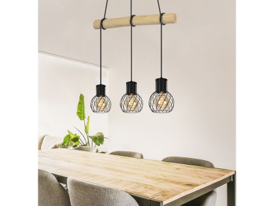 Suspension en bois 140 cm