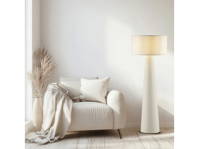 Lampadaire 143 cm KUSAKI coloris beige