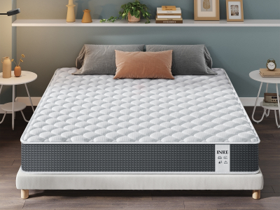Matelas 160x200 cm INRE Mousse + mémoire de forme soutien Ferme épaisseur 25 cm