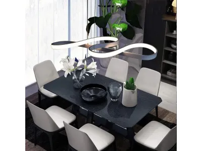 NETTLIFE Suspension LED Blanc 47W Diam.75cm Aluminium