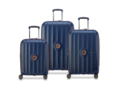 DELSEY Set de 3 valises Carrousel 2 S/M/L - bleu