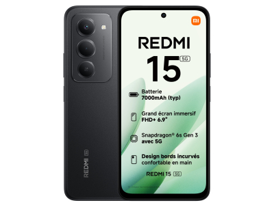 Smartphone Redmi 15 256 Go Noir XIAOMI