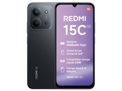 Smartphone Redmi 15C 256 Go Noir XIAOMI