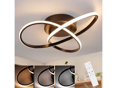 NETTLIFE Plafonnier LED Dimmable 33 W Lampe Noir avec Télécommande Lampe de Chambre Moderne 40 cm pour Salon Cuisine Couloir Studio offre_speciale NETTLIFE Plafonnier LED Dimmable 33 W Lampe Noir avec Télécommande Lampe de Chambre Moderne 40 cm pour Salon Cuisine Couloir Studio offre_speciale NETTLIFE Plafonnier LED Dimmable 33 W Lampe Noir avec Télécommande Lampe de Chambre Moderne 40 cm pour Salon Cuisine Couloir Studio offre_speciale NETTLIFE Plafonnier LED Dimmable 33 W Lampe Noir avec Téléc