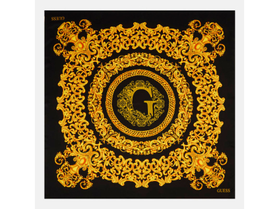  GUESS Foulard - noir et doré - 135 x 135 cm