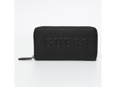 GUESS Portefeuille - logo en relief - noir