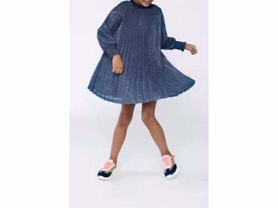 Robe plissée Bleu marine - Billieblush