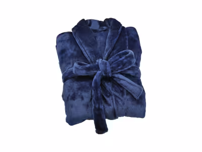 TRADITION DES VOSGES Peignoir Microfibre - Bleu marine