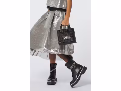 Jupe volantée - Argenté - Karl Lagerfeld